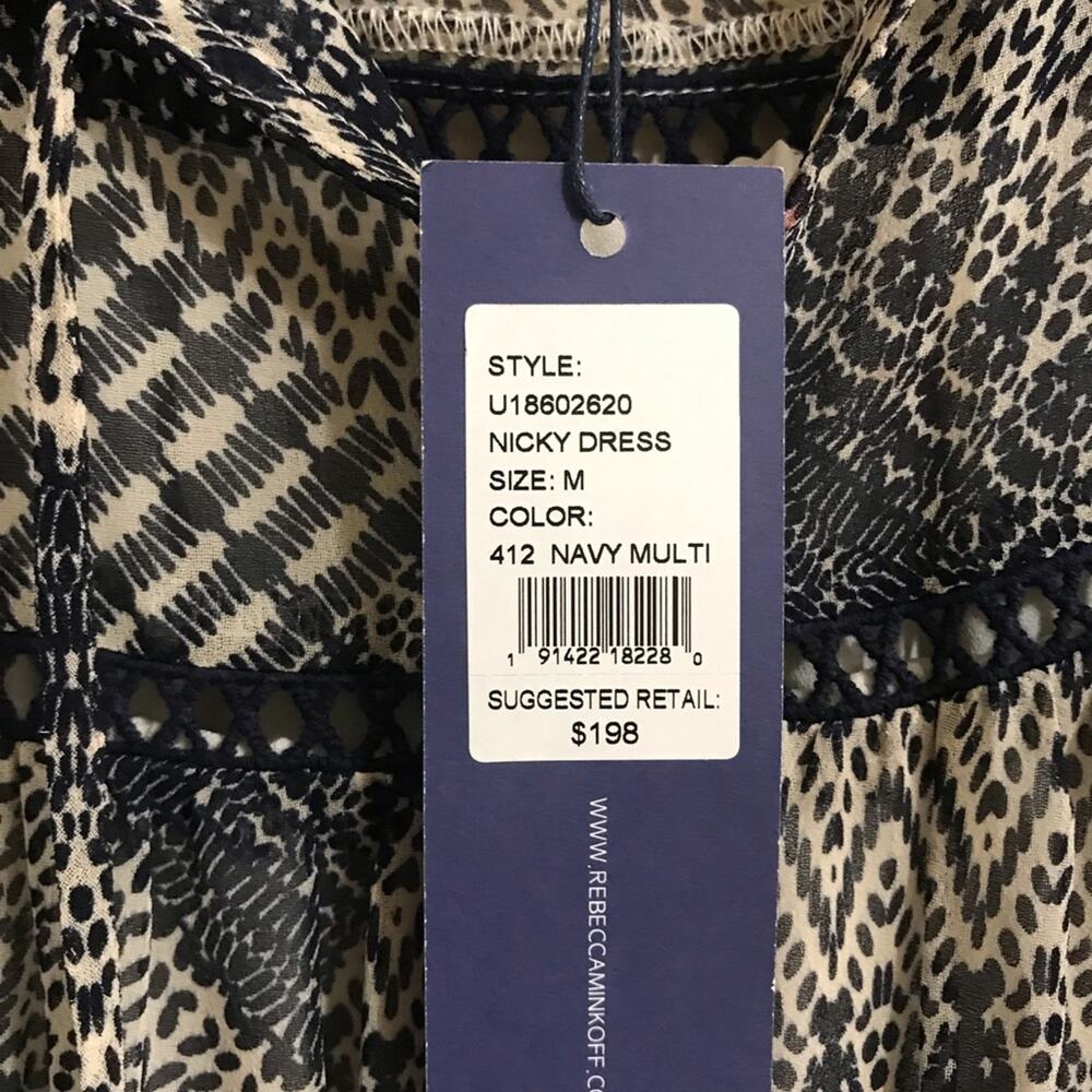 NWT Rebecca Minkoff Nicki Dress in Navy Size M - Picture 7 of 7